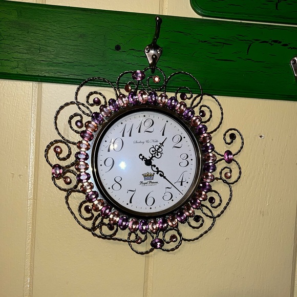 Princess Bling Pink Purple & Silver Sterling & Noble Royal Princess Clock Co. - Picture 11 of 15